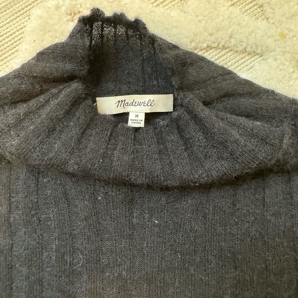 Madewell Alpaca Blend Mock Neck Sweater - Picture 6 of 9